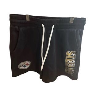 Steelers Black Shorts with Logo from Hollister
